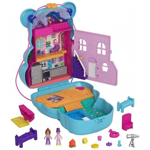 Polly Pocket: Teddy Bär Tasche mit Zubehör Spielset Bild 3