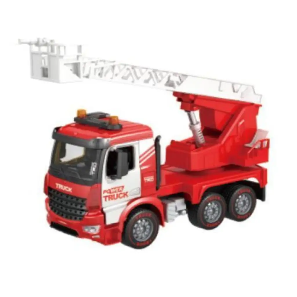 Power Truck Feuerwehrwagen mit Hebekorb, Licht und Sound 40cm Bild 1
