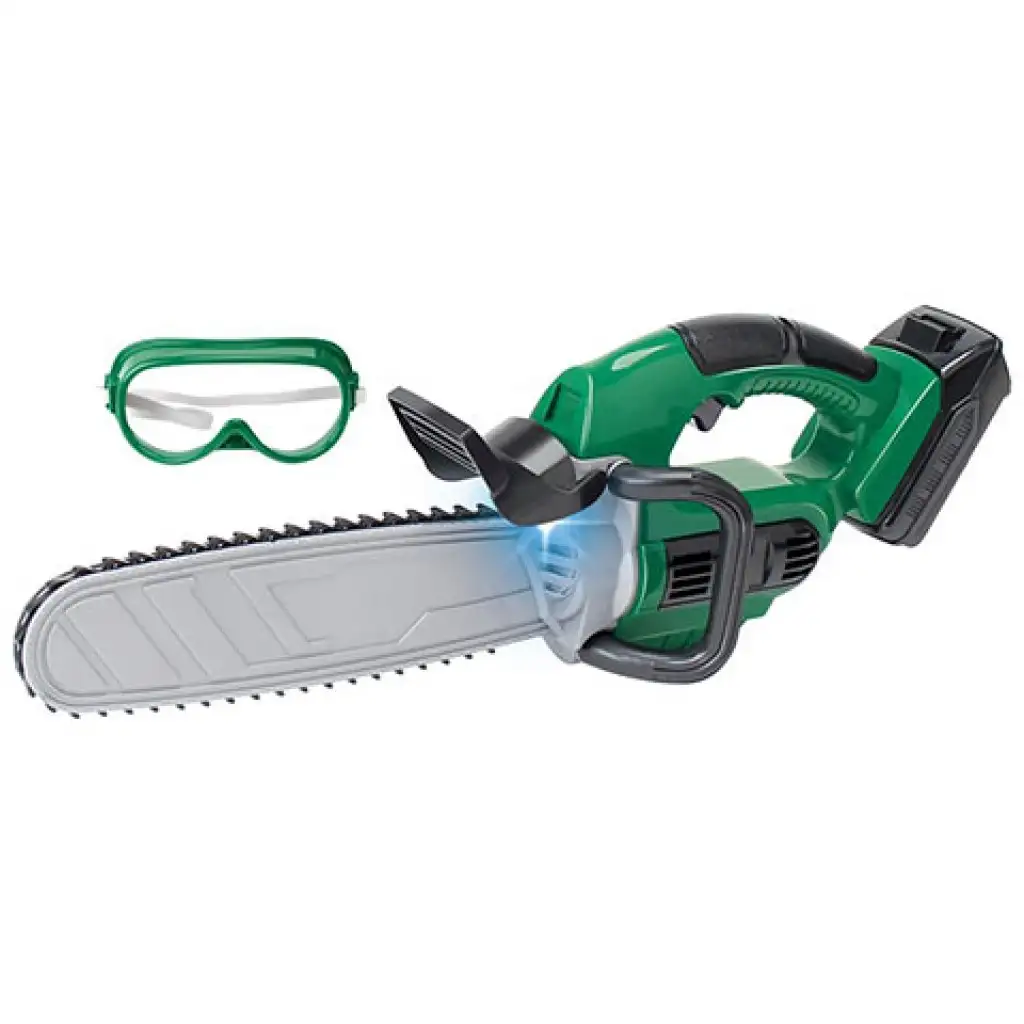 PowerTool elektrische Kettensäge mit Schutzbrille für Kinder Bild 2
