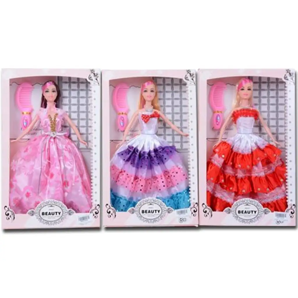 Prinzessin Modepuppe mit Kamm in 3 Varianten Bild 1