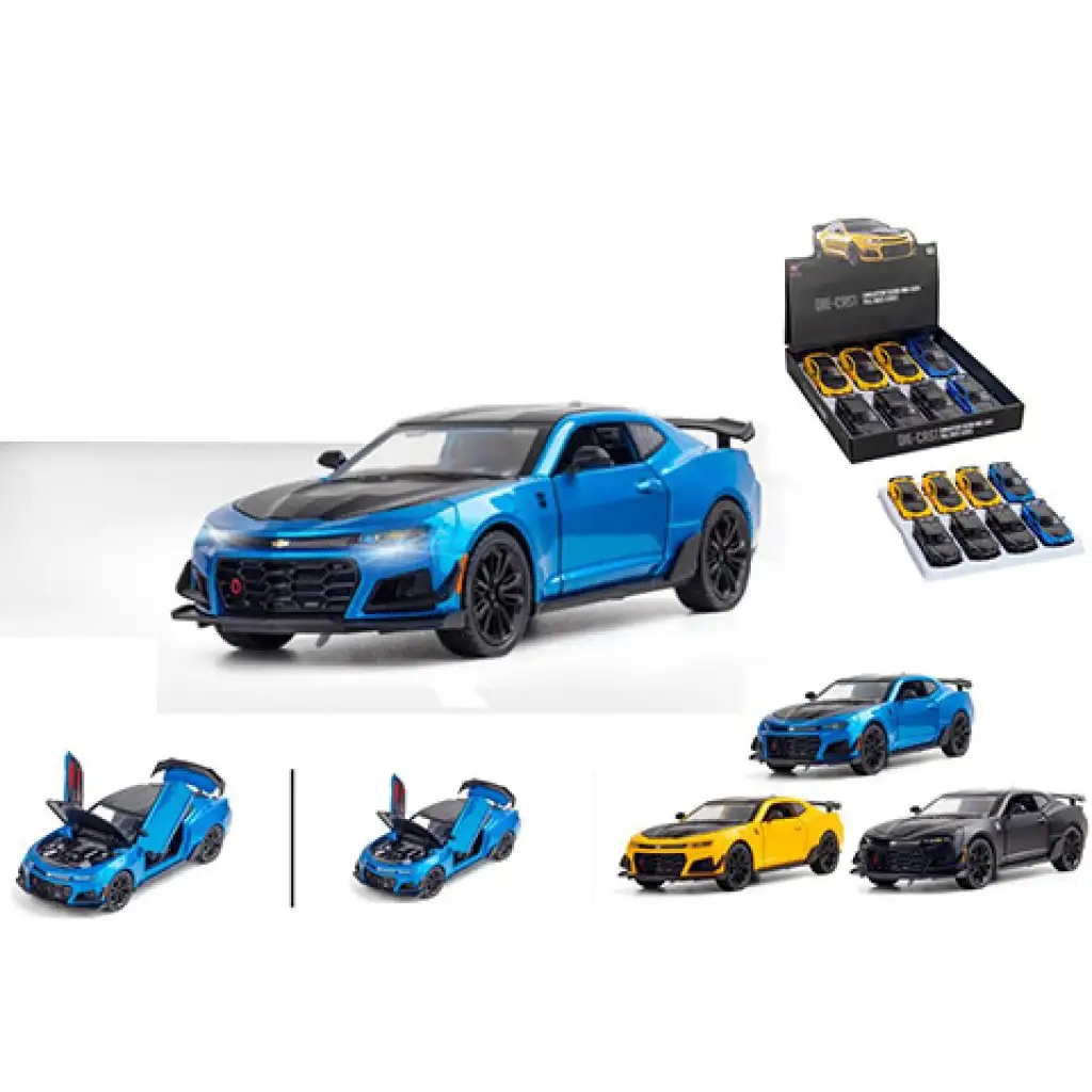 Pull Back Premium zurückziehbares Camaro Spielzeugauto mit öffnenden Türen 1/24 in verschiedenen Varianten 1 Stück Bild 1