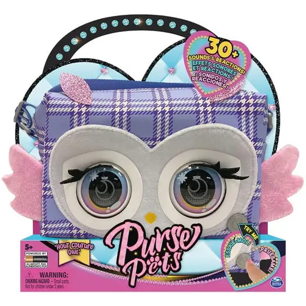 Purse Pets: Hot Couture Owl interaktive Tasche - Spin Master Bild 1