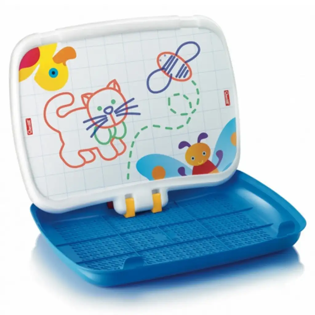 Quercetti: 2-in-1 Junior Steckmosaik-Set mit Zeichentafel Bild 4