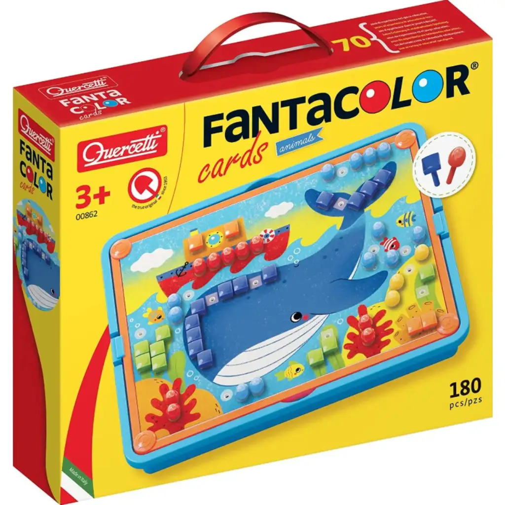 Quercetti: Fanta Color Karten Tiere kreatives Punktspielset Bild 3