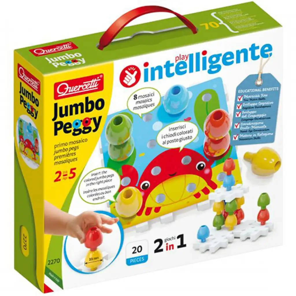 Quercetti: Jumbo Pötyi 2-in-1 20-teiliges Set Bild 1