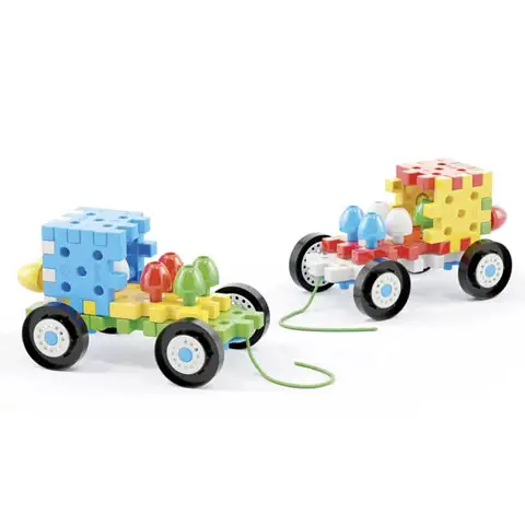 Quercetti: Jumbo Pötyi Fahrzeuge 62-teiliges Set Bild 3