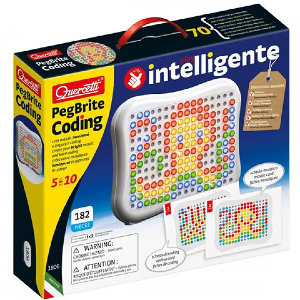 Quercetti: Peg Brite Kodierung Entwicklungsspiel mit Lichtern Bild 1