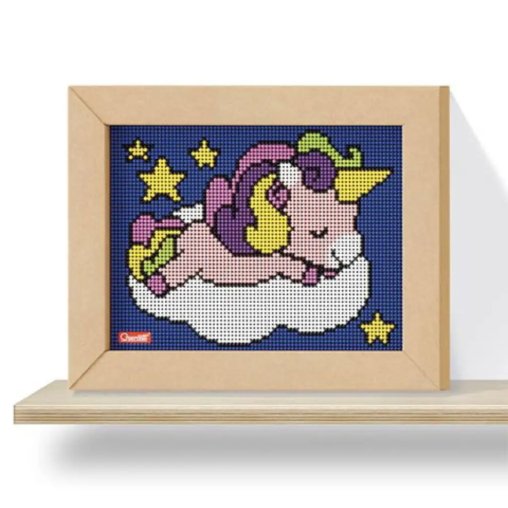 Quercetti: Pixel Art 4 Kawaii Einhorn Steckspiel Bild 2