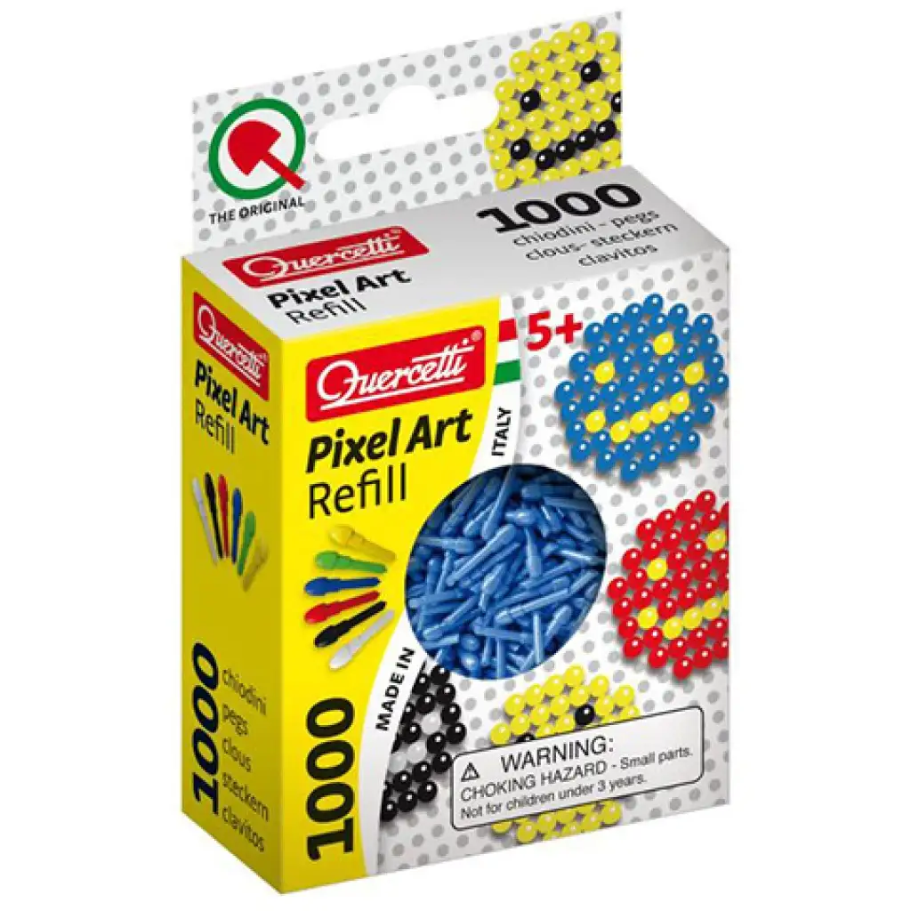 Quercetti: Pixel Art blaue 4mm-Nachfüllpünktchen, 1000 Stück Bild 1