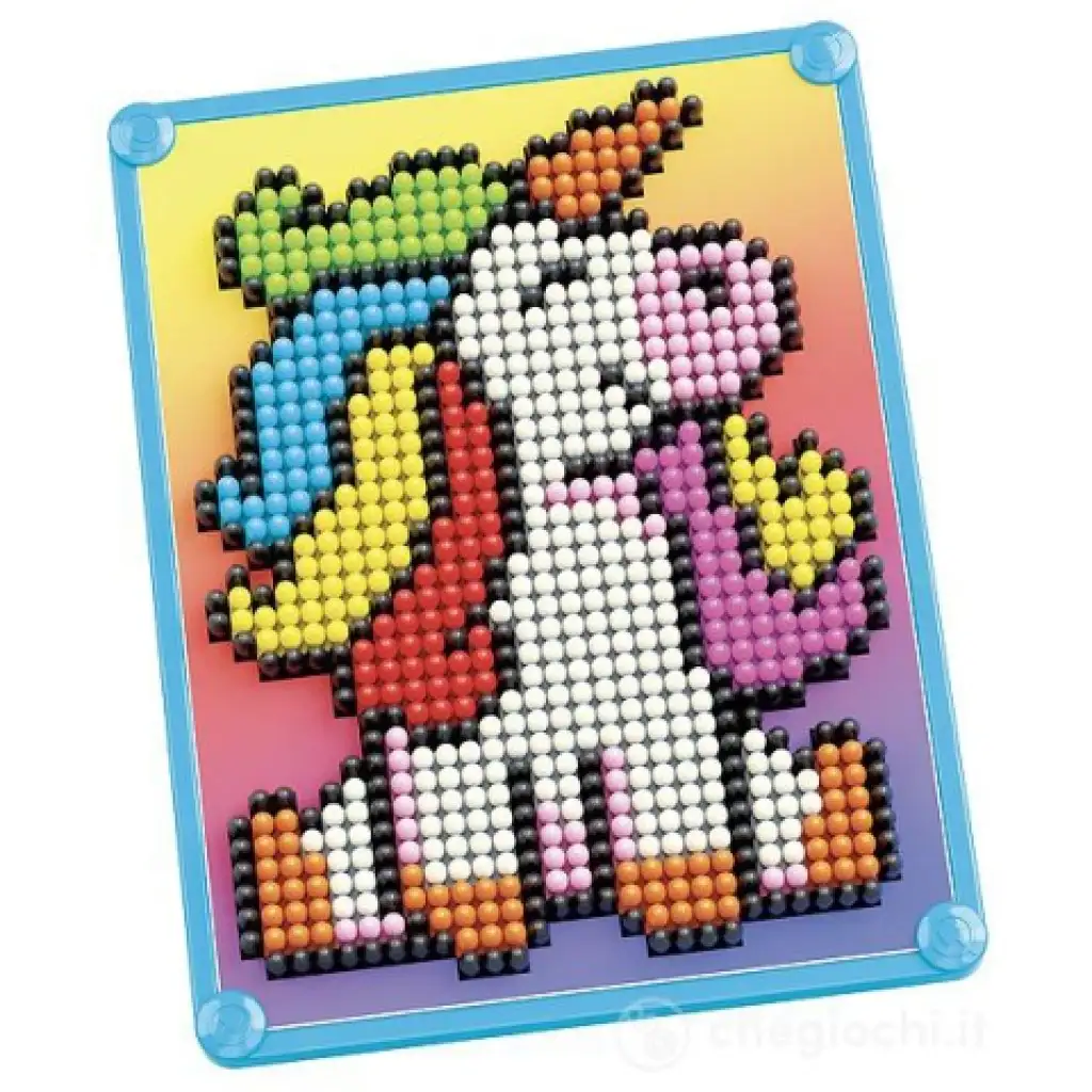 Quercetti: Pixel Art Einhorn Mosaik Bild 2