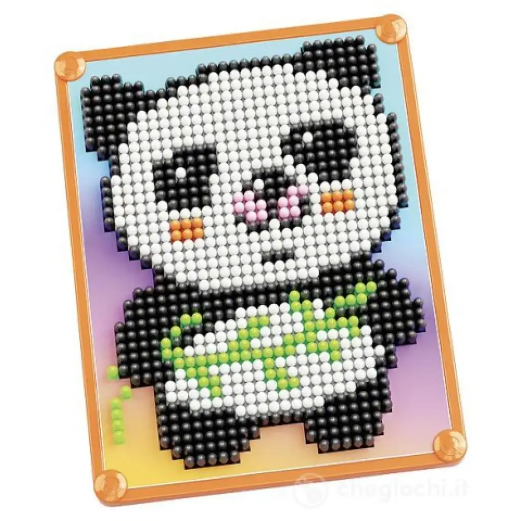 Quercetti: Pixel Art Panda Mosaik Bild 2