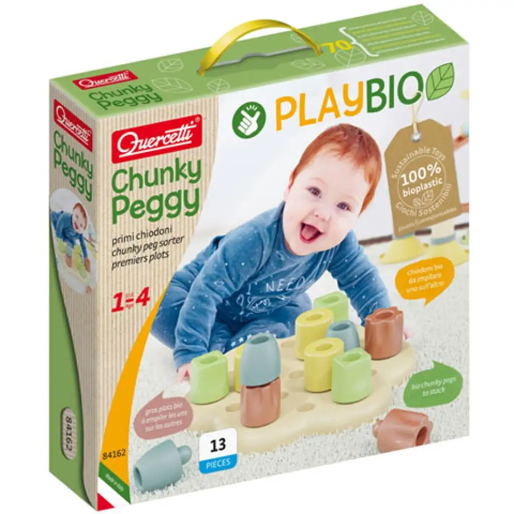Quercetti: Play Bio Chunky Steckspiel 13-teilig Bild 1