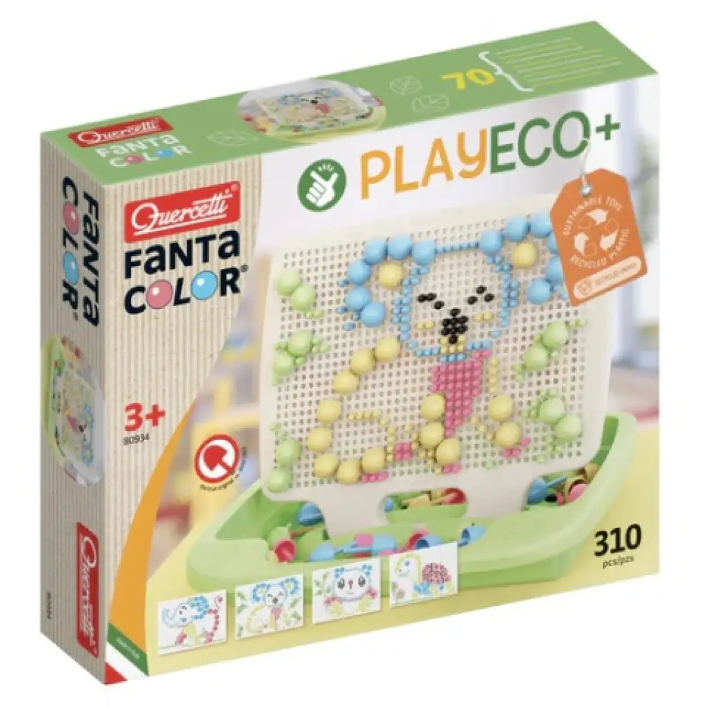 Quercetti: Play Eco Fanta Color 310-tlg. Steckmosaik-Set Bild 1