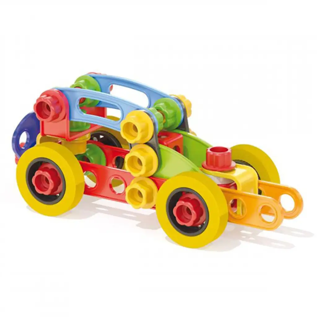 Quercetti: Tecno Jumbo Fahrzeugbaukasten-Set 76 Stück Bild 2