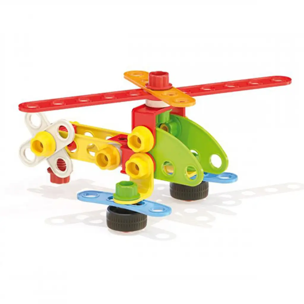 Quercetti: Tecno Jumbo Fahrzeugbaukasten-Set 76 Stück Bild 3