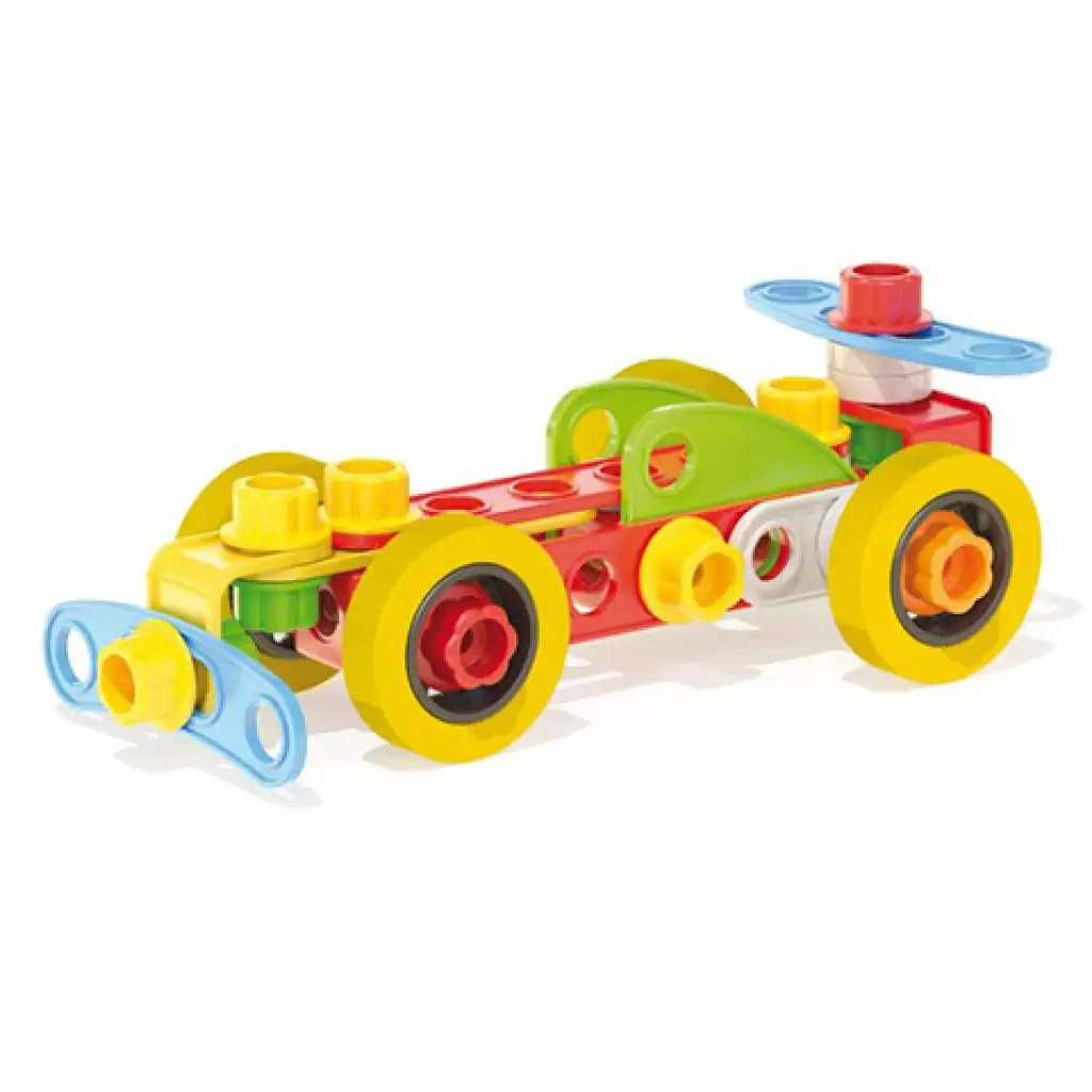 Quercetti: Tecno Jumbo Fahrzeugbaukasten-Set 76 Stück Bild 4