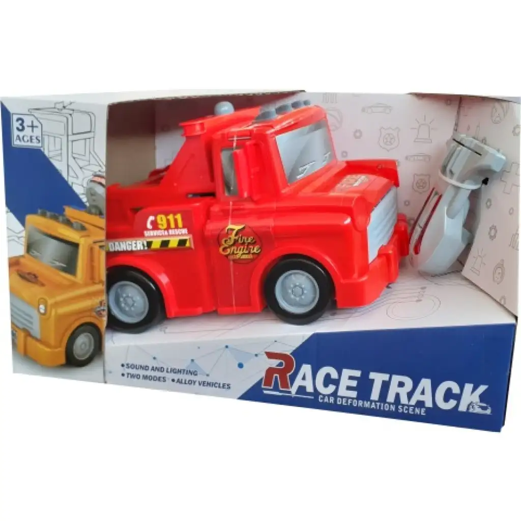 Race Truck verwandelbares Parkhaus mit Licht und Sound Bild 4