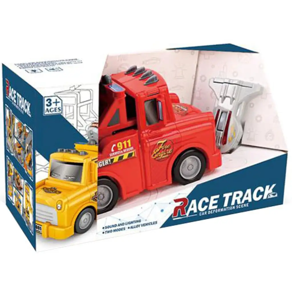 Race Truck verwandelbares Parkhaus mit Licht und Sound Bild 1