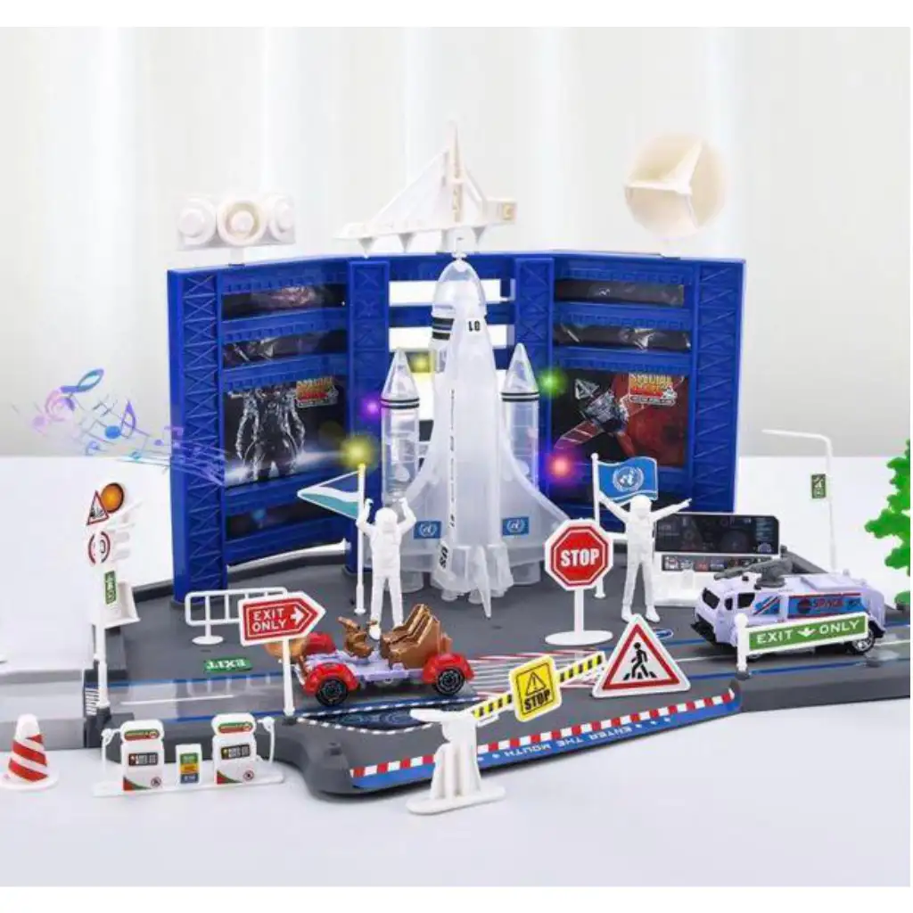 Raumfahrtzentrum-Spielset mit Fahrzeugen Bild 2
