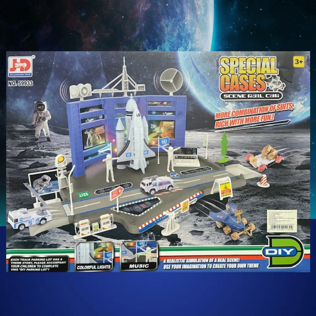 Raumfahrtzentrum-Spielset mit Fahrzeugen Bild 3