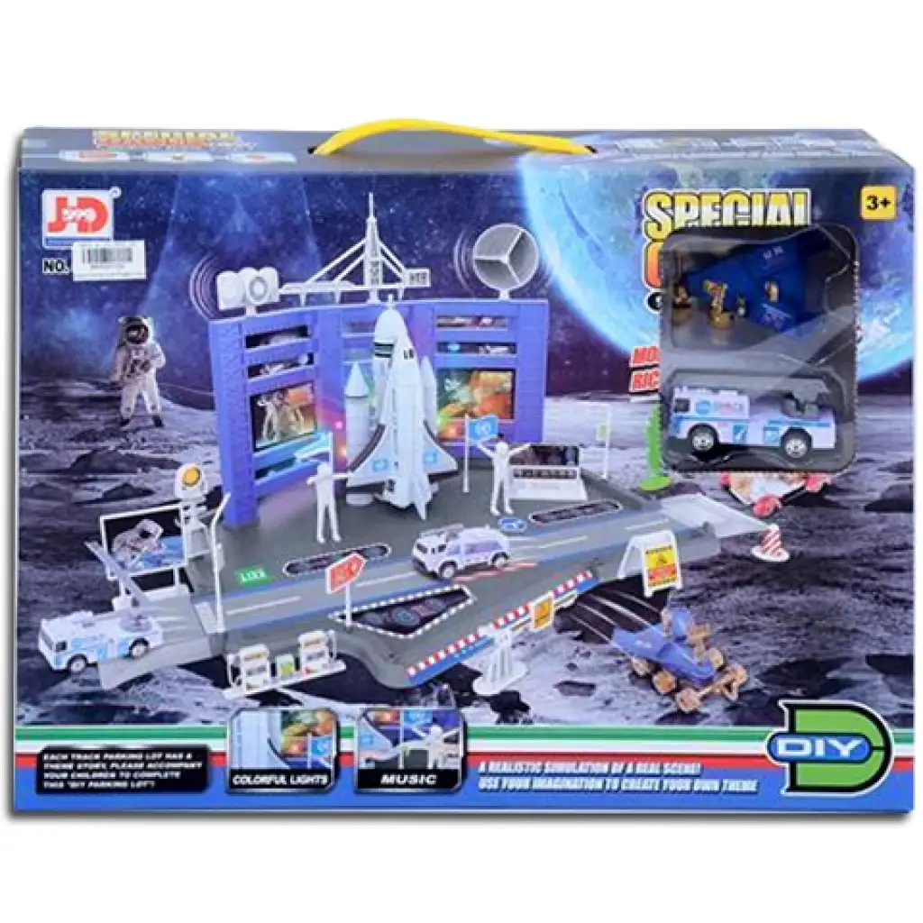 Raumfahrtzentrum-Spielset mit Fahrzeugen Bild 1
