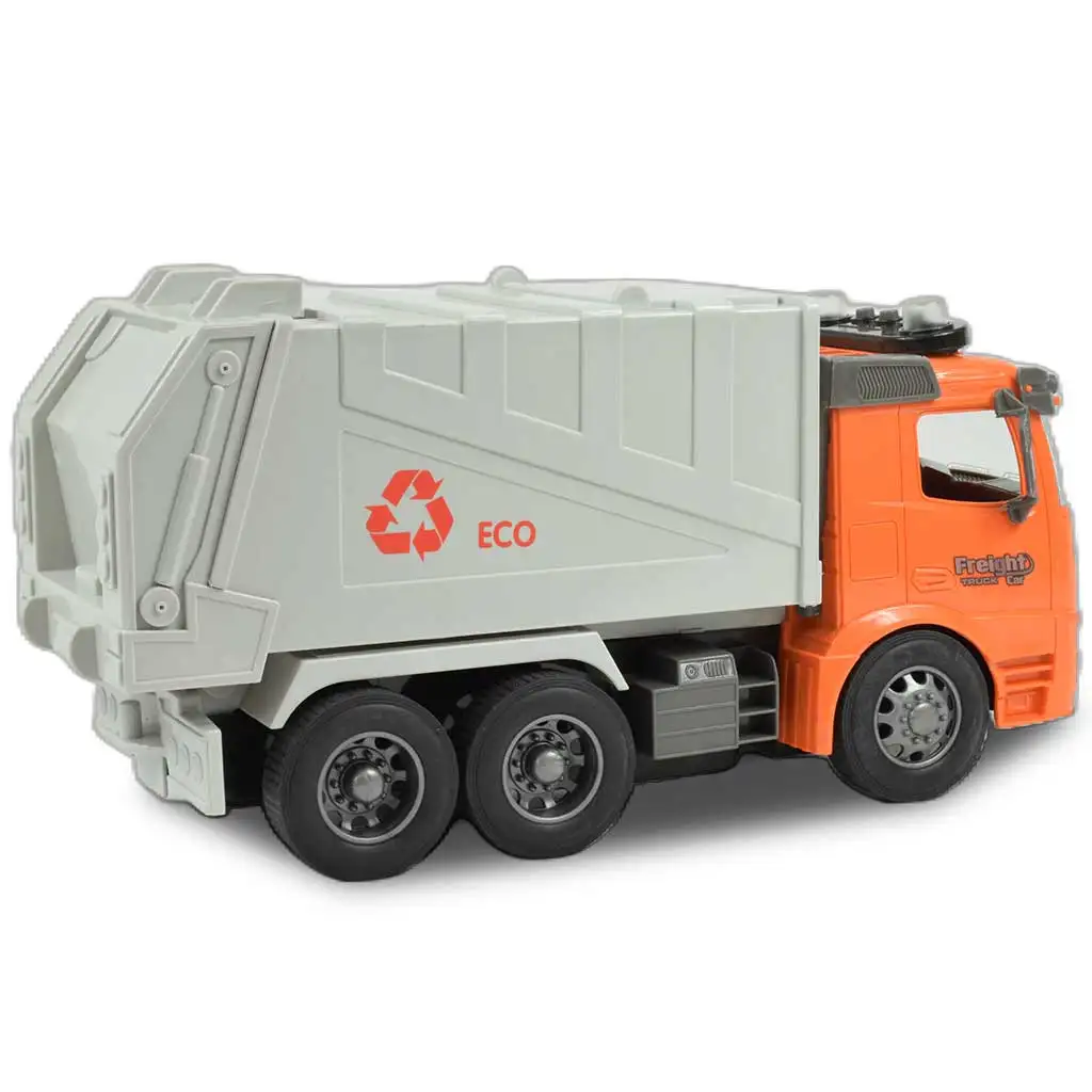 RC-Fernbedienung ECO Müllsammel-LKW mit Lichteffekten 1/14 Maßstab 27MHz 30cm Bild 2