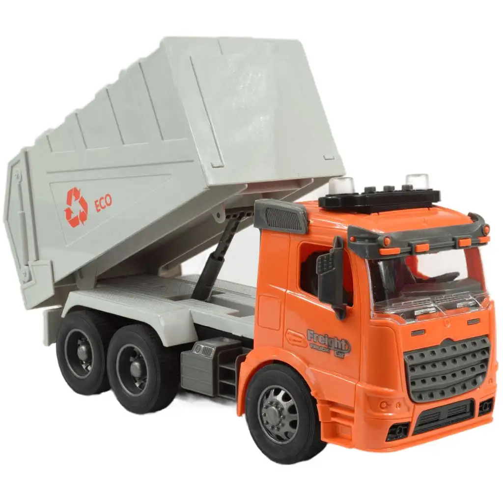 RC-Fernbedienung ECO Müllsammel-LKW mit Lichteffekten 1/14 Maßstab 27MHz 30cm Bild 4