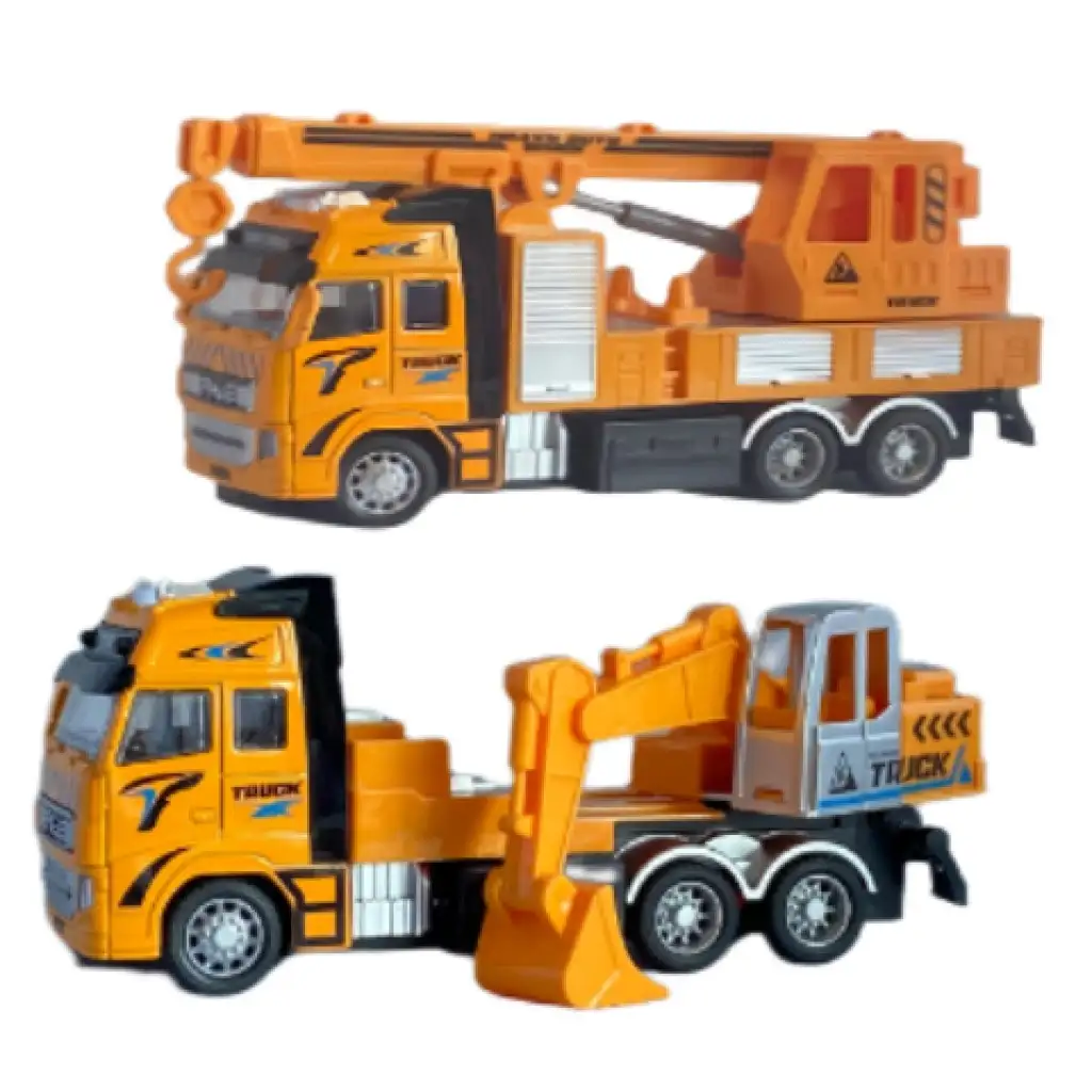 RC ferngesteuerter Bagger oder Kranwagen mit Licht in zwei Varianten 27MHz 1/36 Maßstab 20cm Bild 2