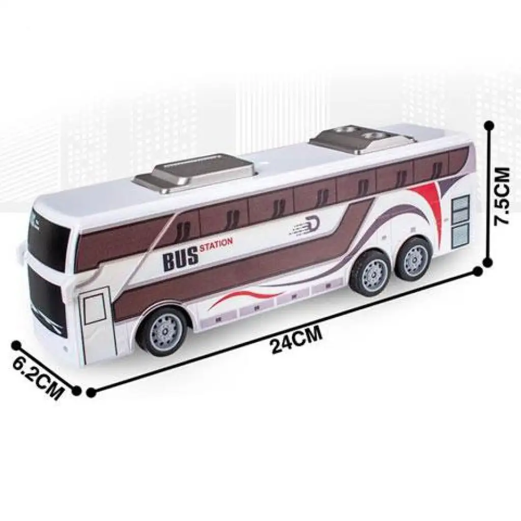 RC ferngesteuerter City-Bus mit Licht 27MHz 1/32 Maßstab 25cm Bild 4
