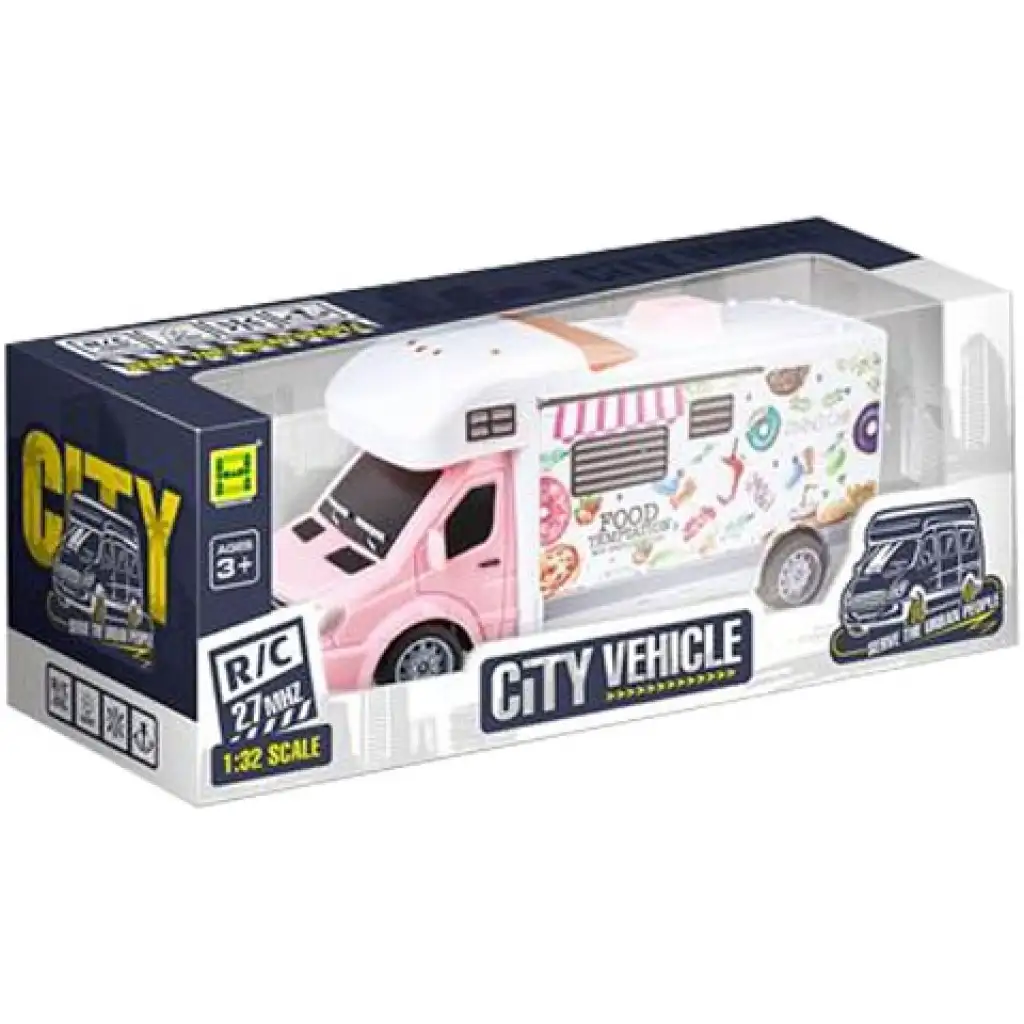 RC ferngesteuertes Essenslieferauto mit Licht 27MHz 1/32 Bild 1