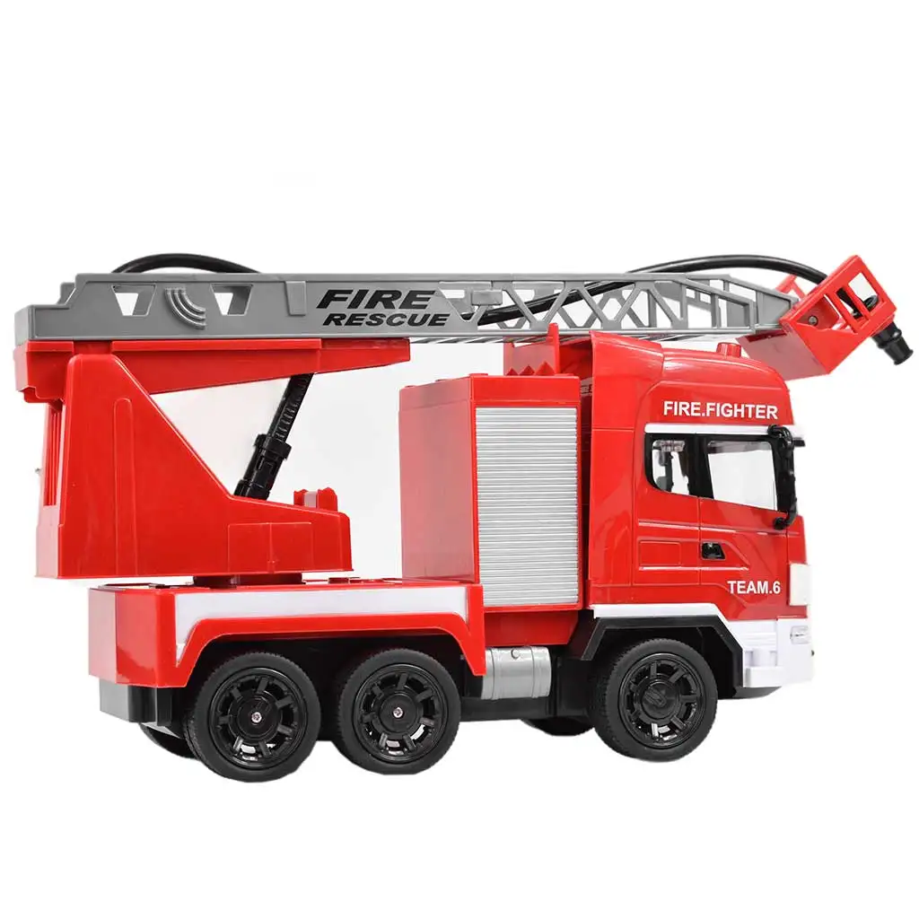 RC ferngesteuertes Hubarbeitsbühnen-Feuerwehrauto mit Wasserkanone 1/24 Maßstab 27 MHz 30cm Bild 3