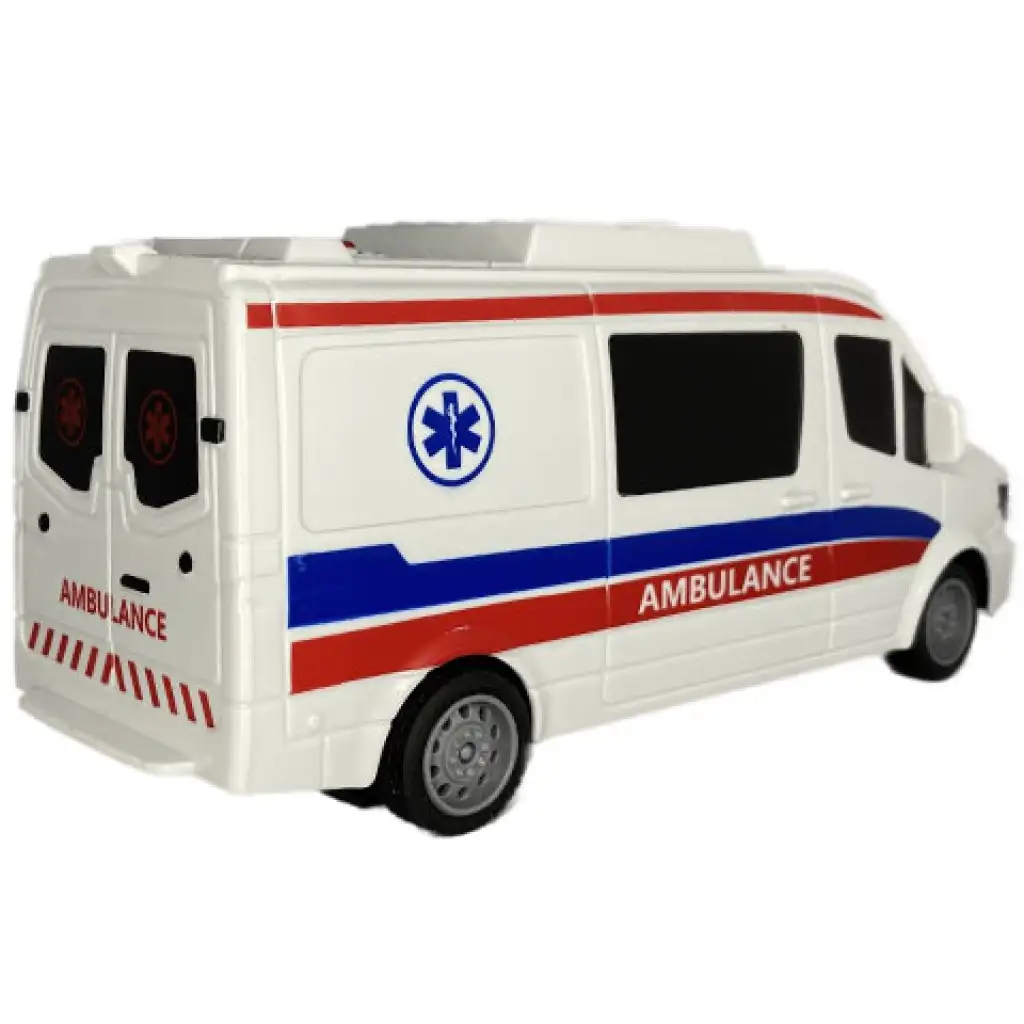 RC ferngesteuertes Rettungsfahrzeug mit Licht 27MHz 1/32 Maßstab 25cm Bild 2