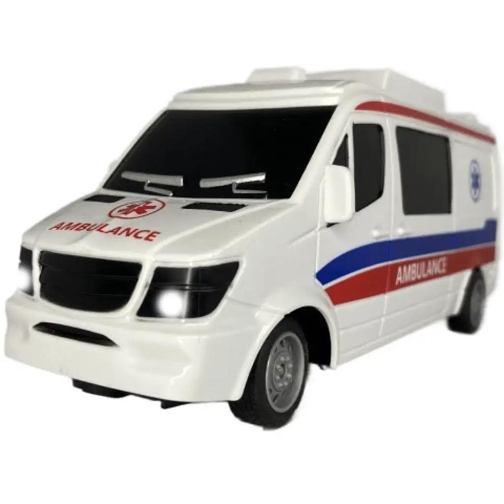 RC ferngesteuertes Rettungsfahrzeug mit Licht 27MHz 1/32 Maßstab 25cm Bild 3