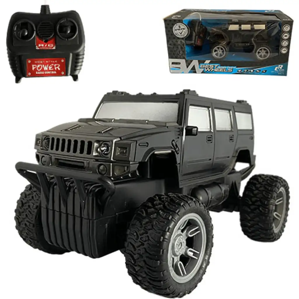 RC Off-Road Fernbedienung Hummer mit Licht 27 MHz 22cm 1/14 Maßstab in zwei Varianten Bild 1