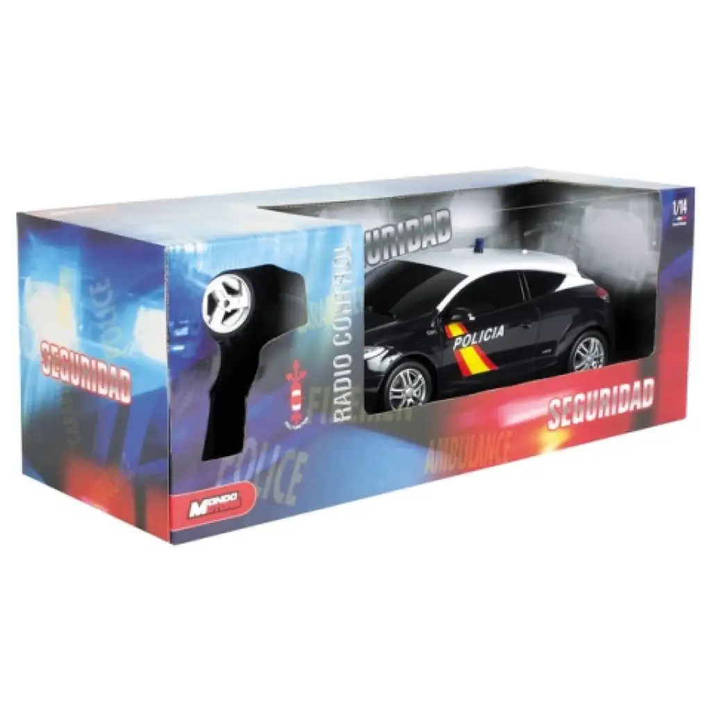 RC Renault Megane RS Polizei Fernbedienungsauto 1/14 - Mondo Bild 3