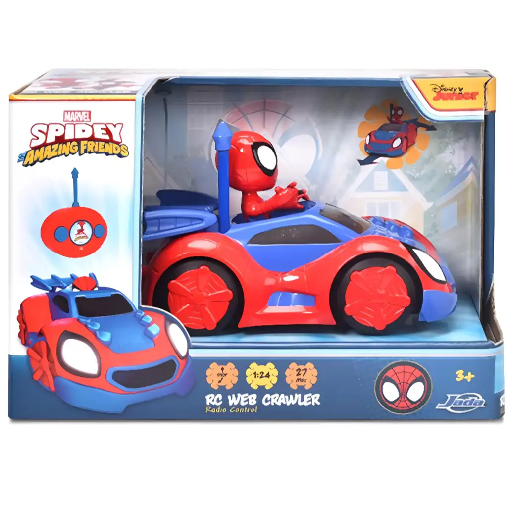 RC Spider-Man Fernbedienungsauto 17cm - Jada Toys Bild 1