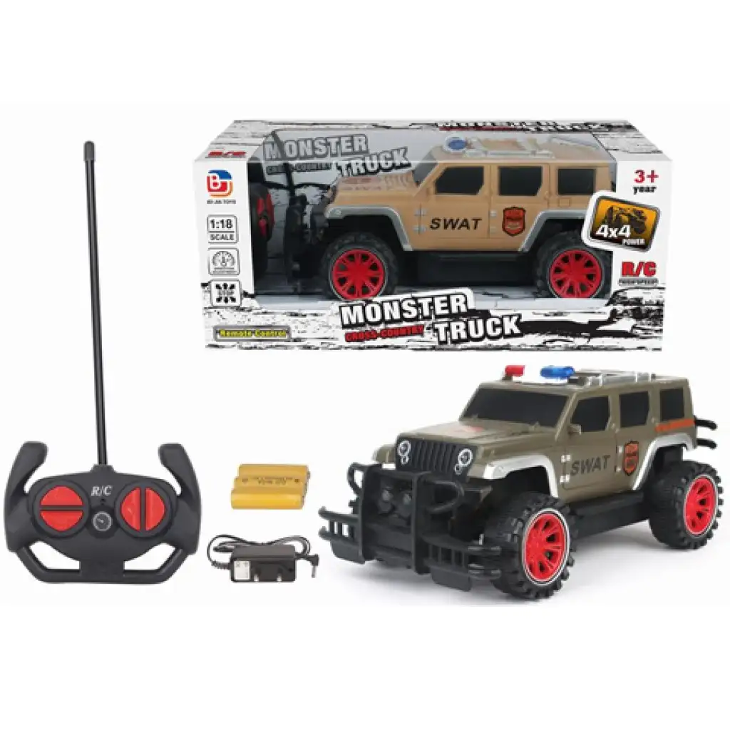RC SWAT Fernbedienung Geländewagen mit vier Funktionen 1/18 Bild 1