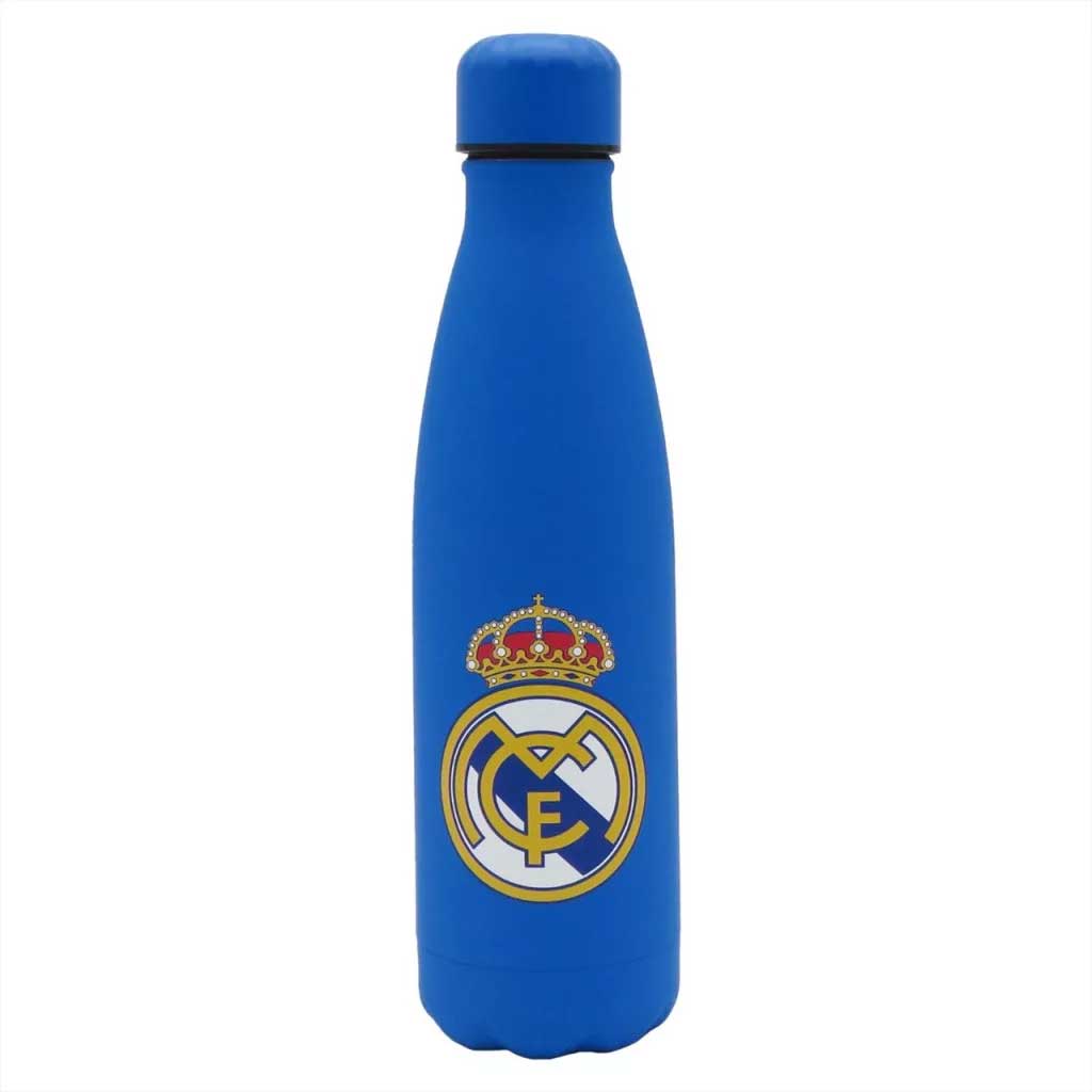 Real Madrid Edelstahl doppelwandige blaue Stahlflasche 500ml Bild 1
