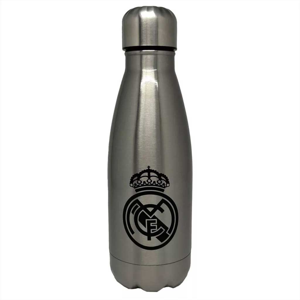 Real Madrid Edelstahl-Trinkflasche in Silber 550ml Bild 1