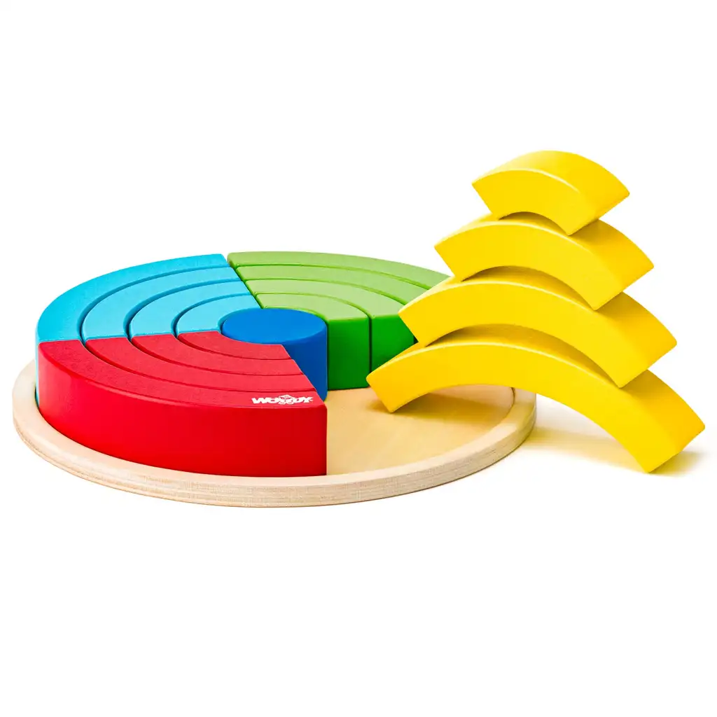 Regenbogen Balancierspiel aus Holz - Woodyland Bild 1