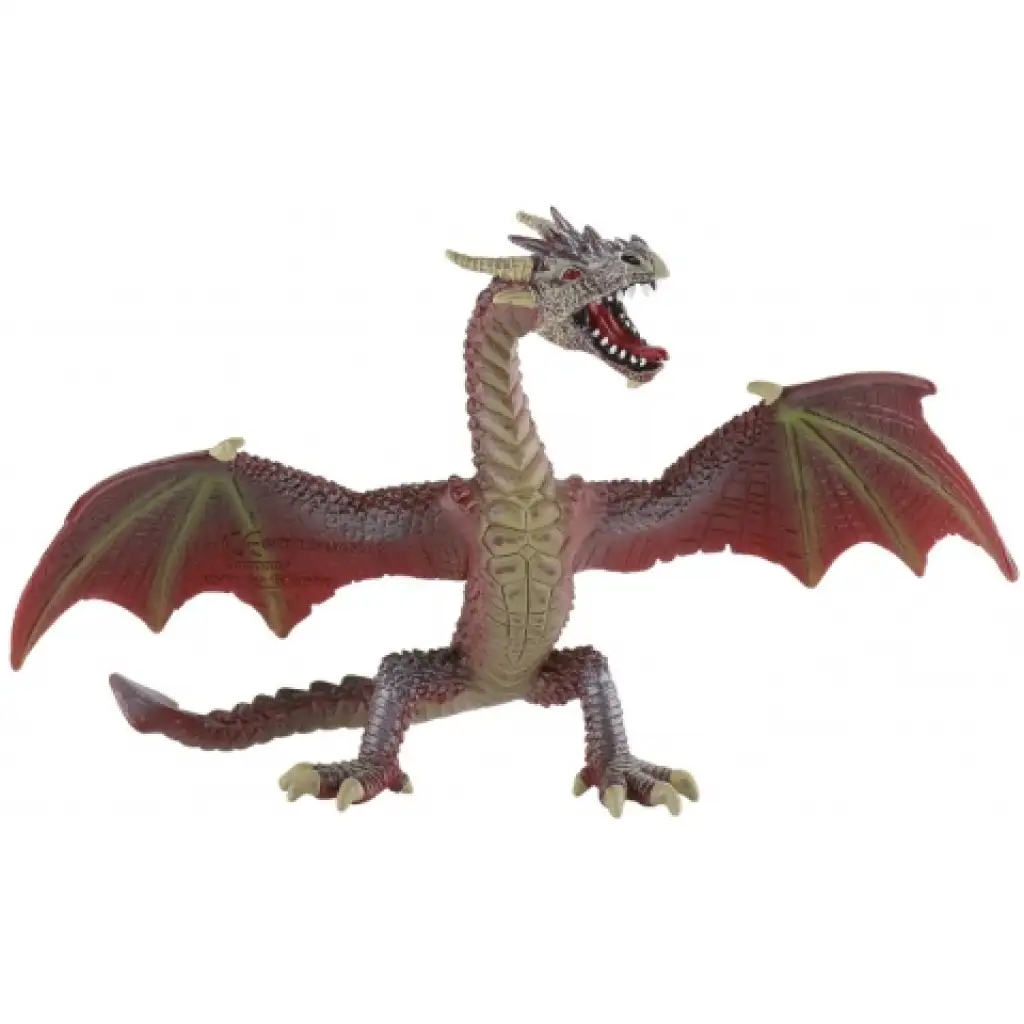 Rotbrauner Drachen-Spielzeugfigur - Bullyland Bild 1