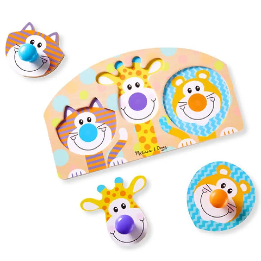 Safari-Holzpuzzle mit Griffen - Melissa & Doug Bild 2