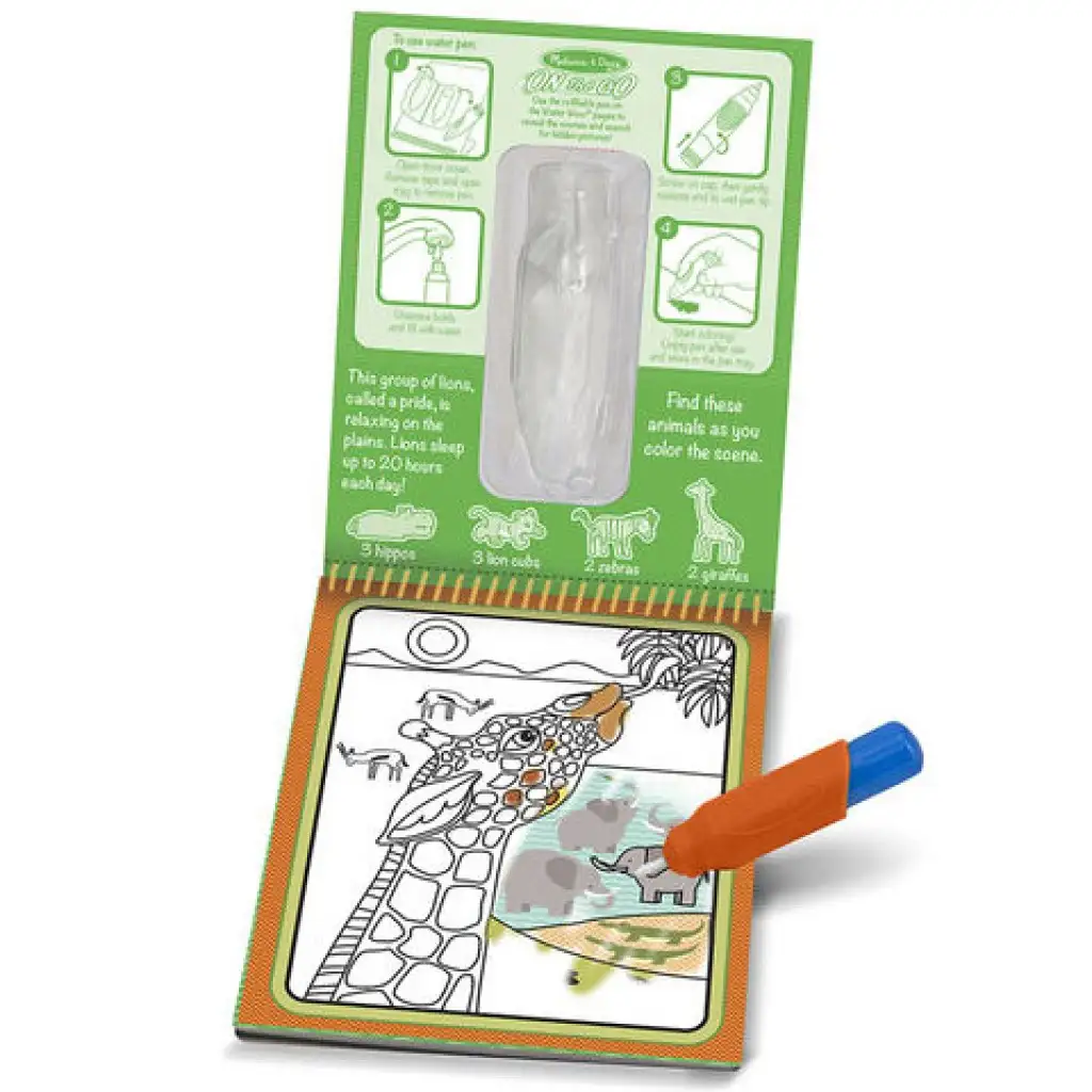 Safari Malen mit Wasser Kreativspiel - Melissa & Doug Bild 2