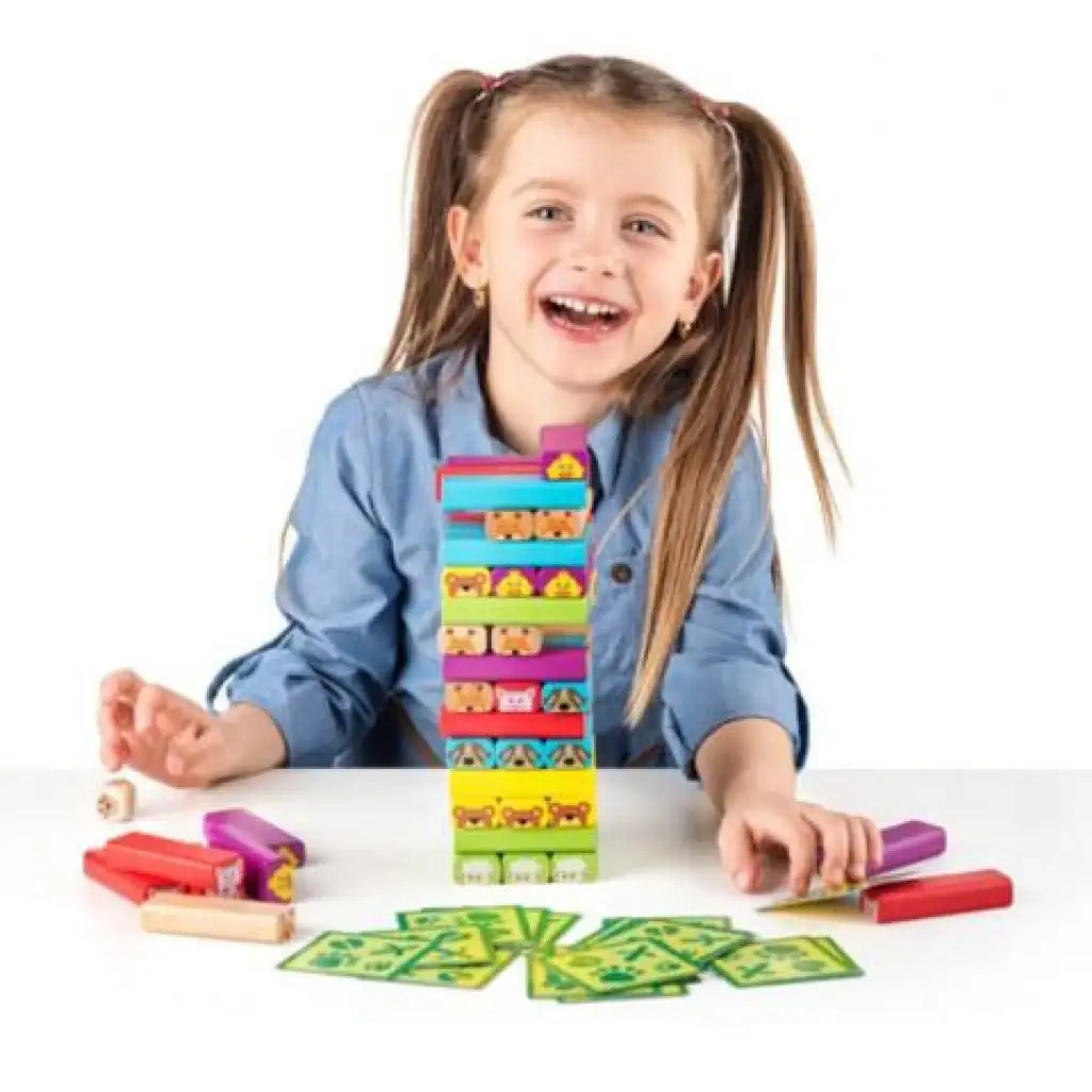 Sammy Tier-Jenga - Woodyland Bild 2