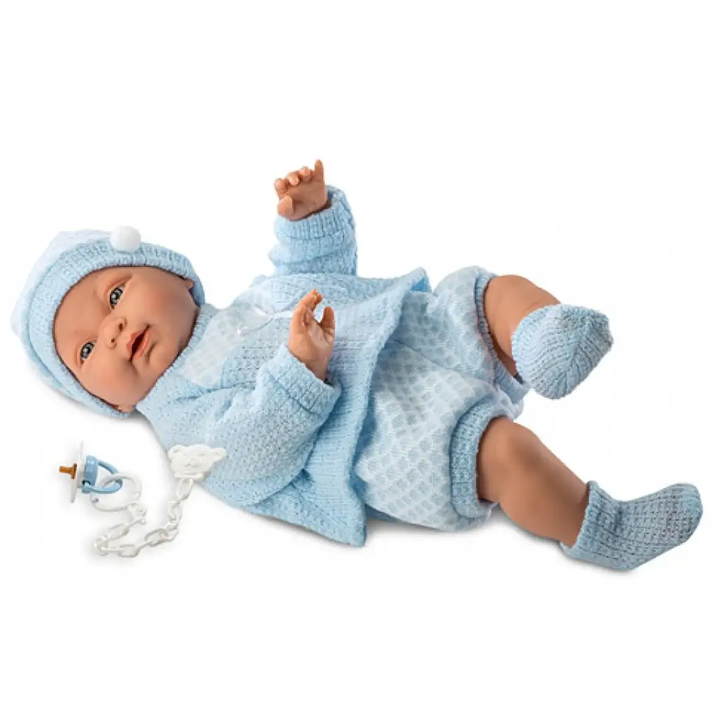 Säuglingsbaby in blauer Kleidung asiatisch 45cm Bild 1