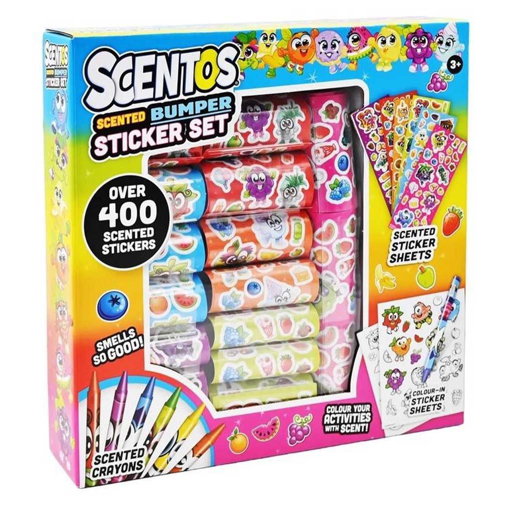 Scentos Sticker Set mit Wachsmalern Bild 1