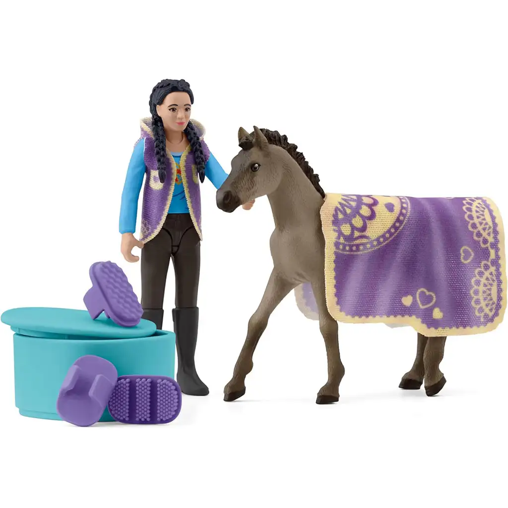 Schleich: Horse Club – Schönheitsset mit Kim (42753) Bild 2