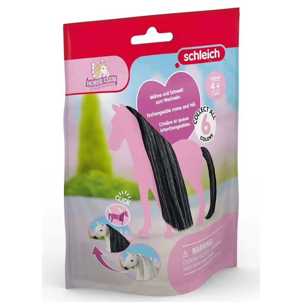 Schleich Horse Club: Sofias Schönheiten - Schwarze Mähne und Schweif Zubehörset (42649) Bild 1