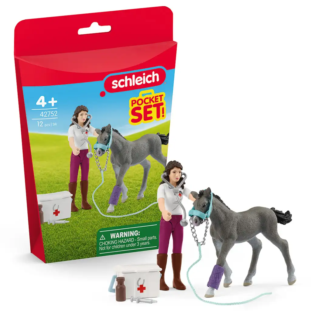 Schleich: Pferdepflege-Set mit Trakehner Fohlen (42752) Bild 1