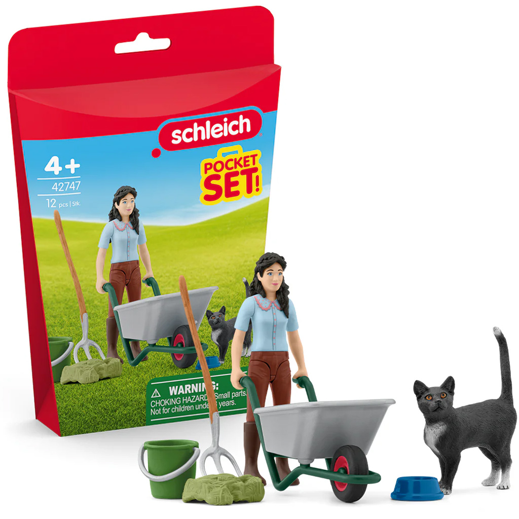 Schleich: Streuset mit Katze (42747) Bild 1